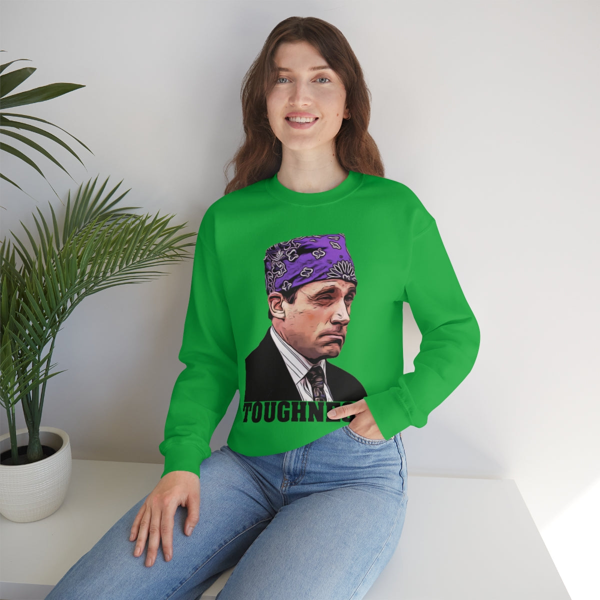 Toughness The Office "Prison Mike" - Unisex Heavy Blend™ Crewneck Sweatshirt