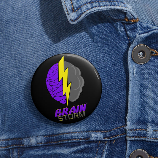 BrainStorm Branded Logo- Custom Pin ButtonBrainStorm Tees