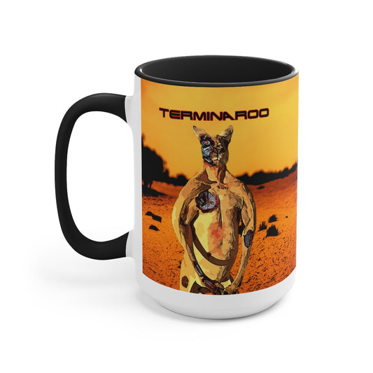 The Terminator Kangaroo aka "Terminaroo" Coffee Mugs, 15ozBrainStorm Tees