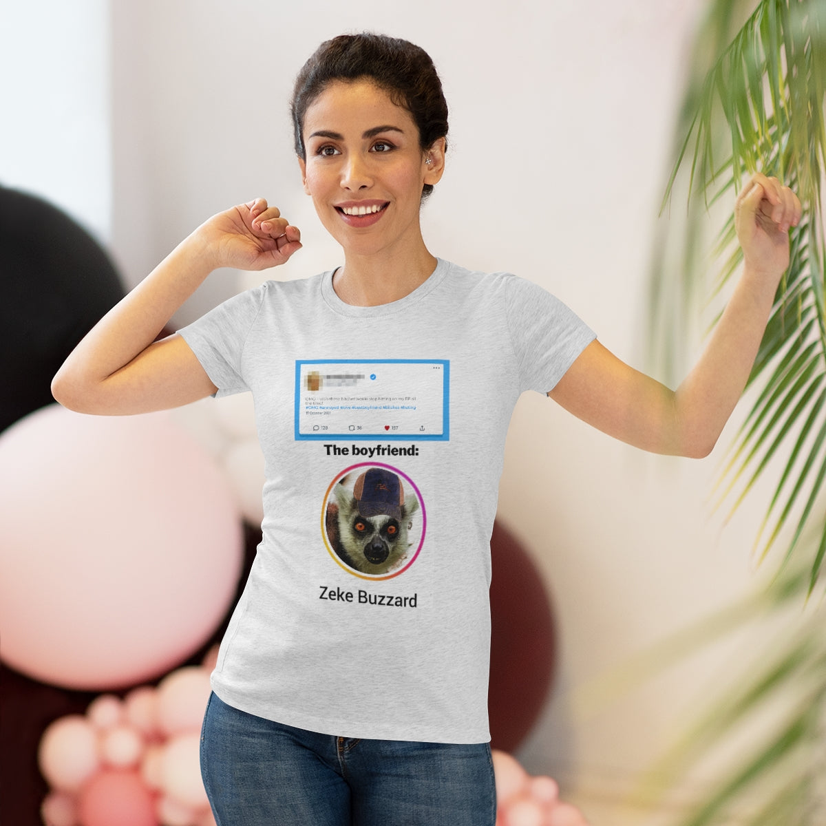 Precious Boyfriend Lemur Instagram Blast post- WomenBrainStorm Tees