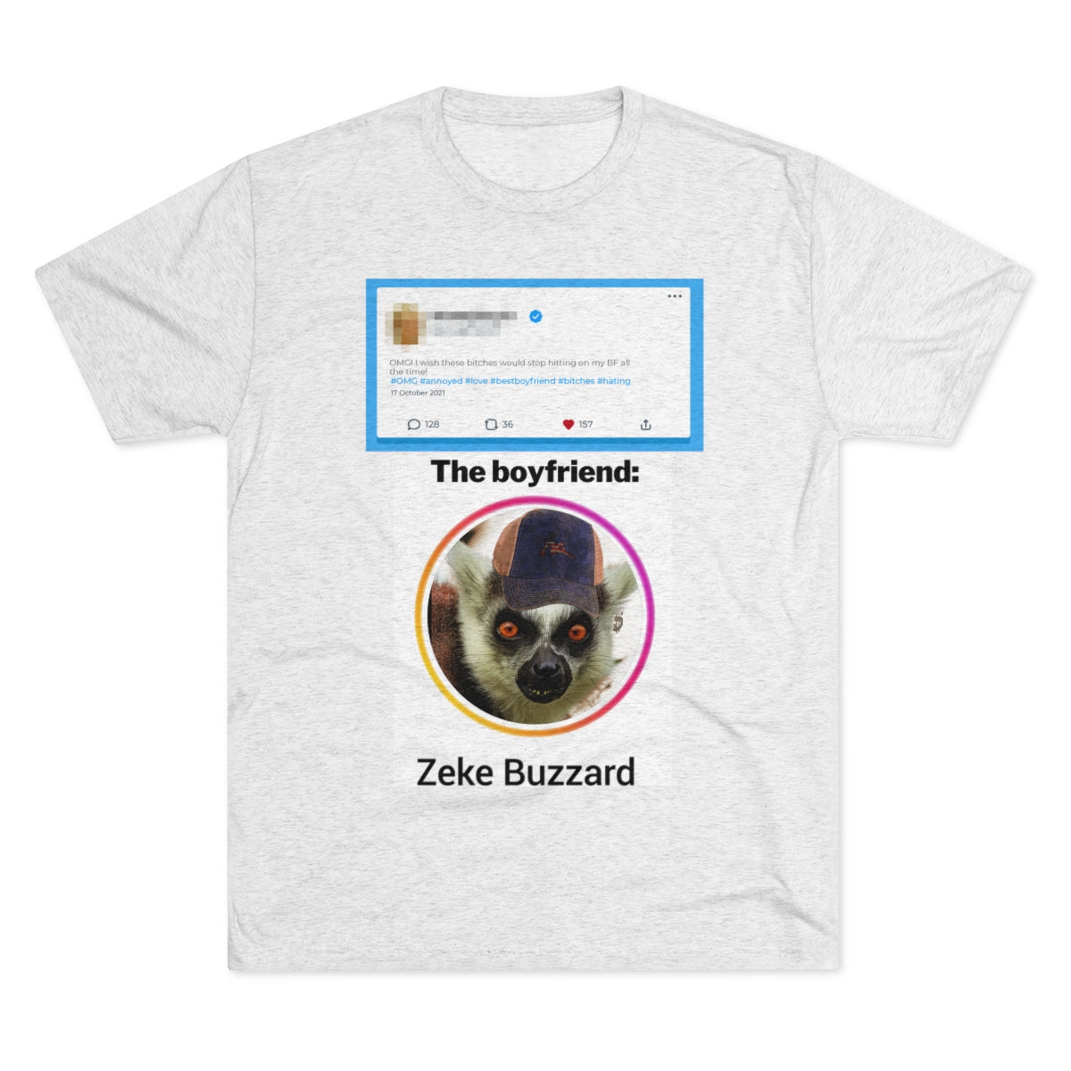 Precious Boyfriend Lemur Instagram Blast post- MenBrainStorm Tees