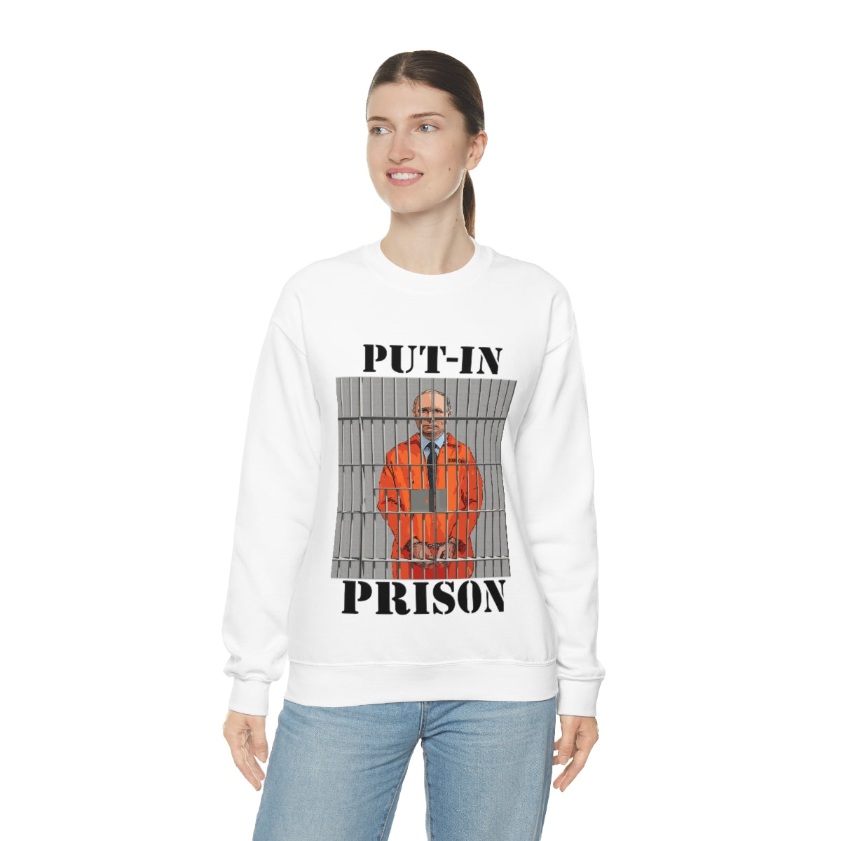 Put-in Prison- Put Putin in Prison- Unisex Heavy Blend™ Crewneck SweatBrainStorm Tees