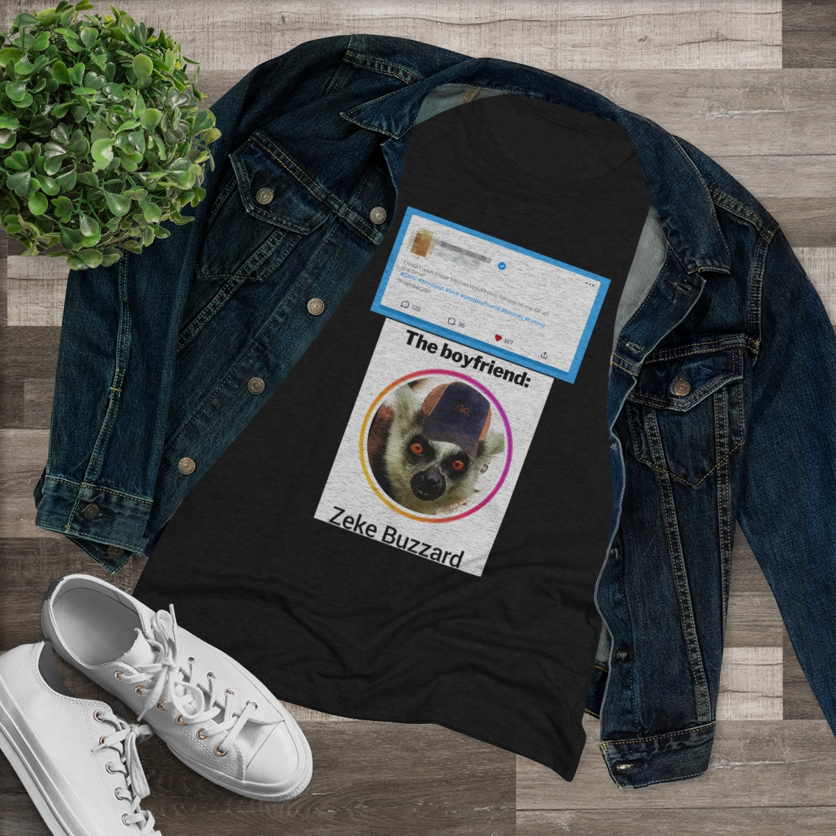 Precious Boyfriend Lemur Instagram Blast post- WomenBrainStorm Tees