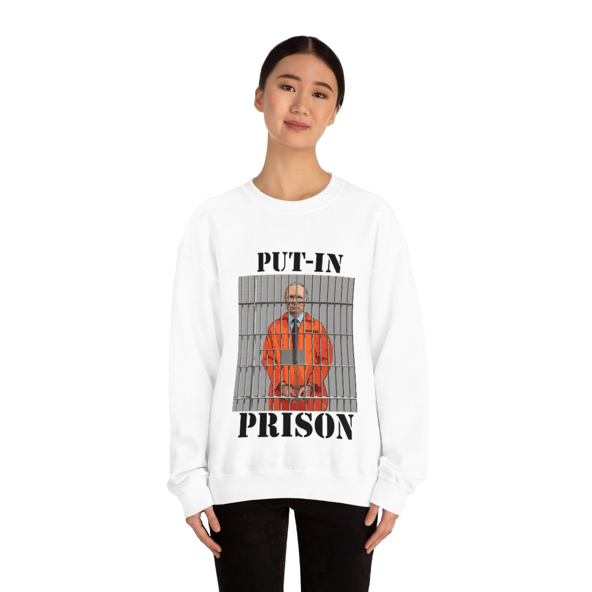 Put-in Prison- Put Putin in Prison- Unisex Heavy Blend™ Crewneck SweatBrainStorm Tees