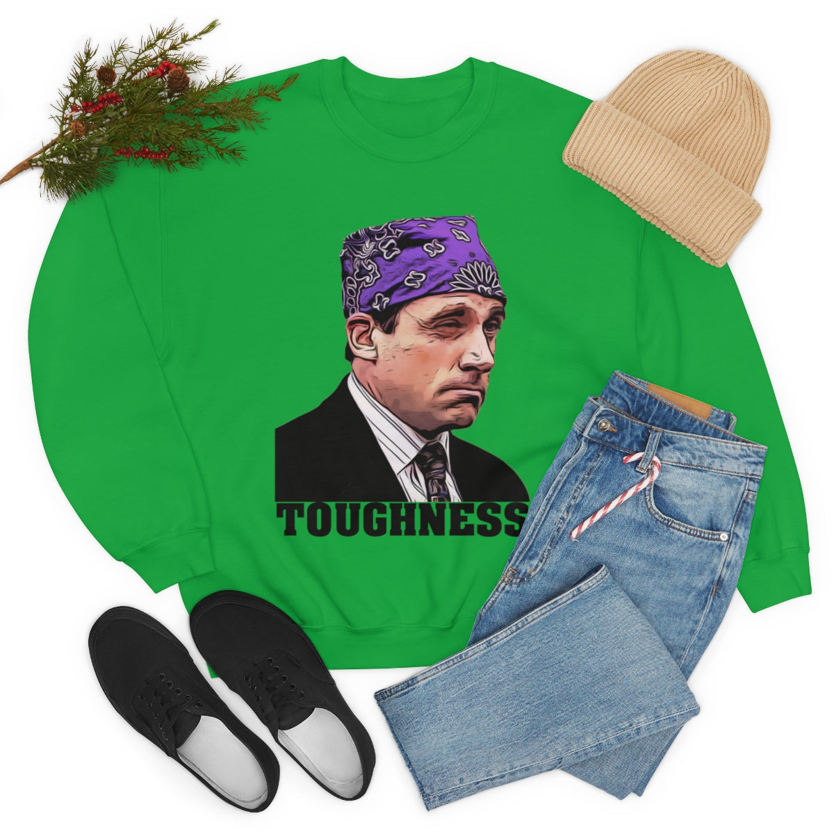 Toughness The Office "Prison Mike" - Unisex Heavy Blend™ Crewneck Sweatshirt