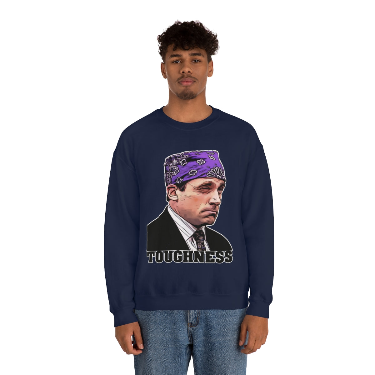 Toughness The Office "Prison Mike" - Unisex Heavy Blend™ Crewneck Sweatshirt