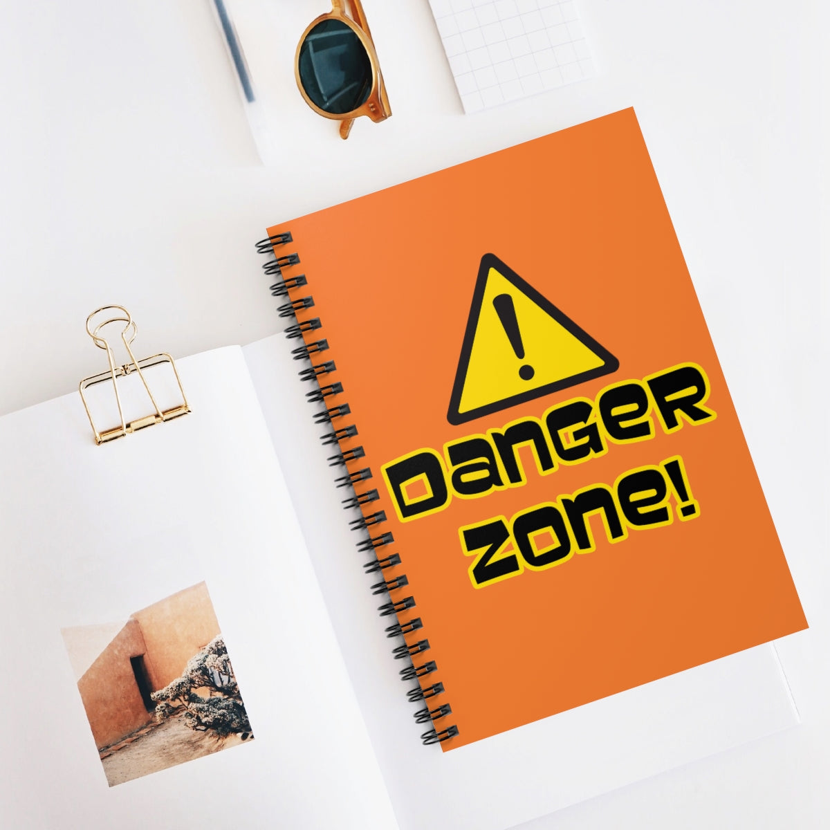 Danger Zone! Archer themed -Spiral Notebook - Ruled LineBrainStorm Tees