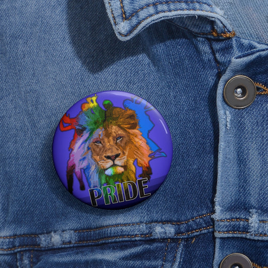 Diversity Lion Pride- Custom Pin ButtonBrainStorm Tees