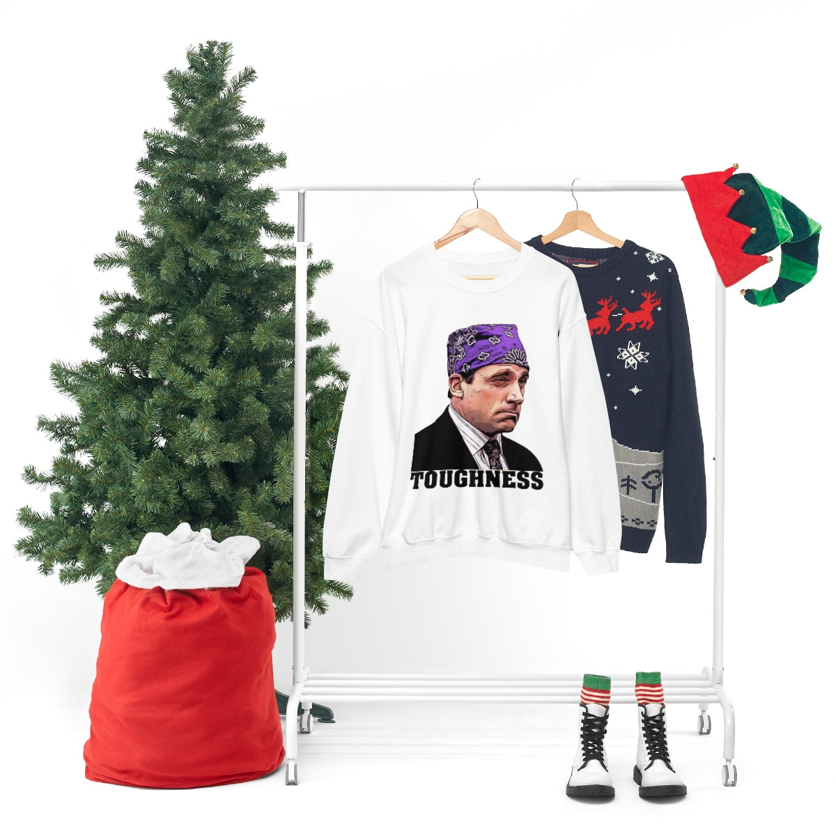 Toughness The Office "Prison Mike" - Unisex Heavy Blend™ Crewneck Sweatshirt