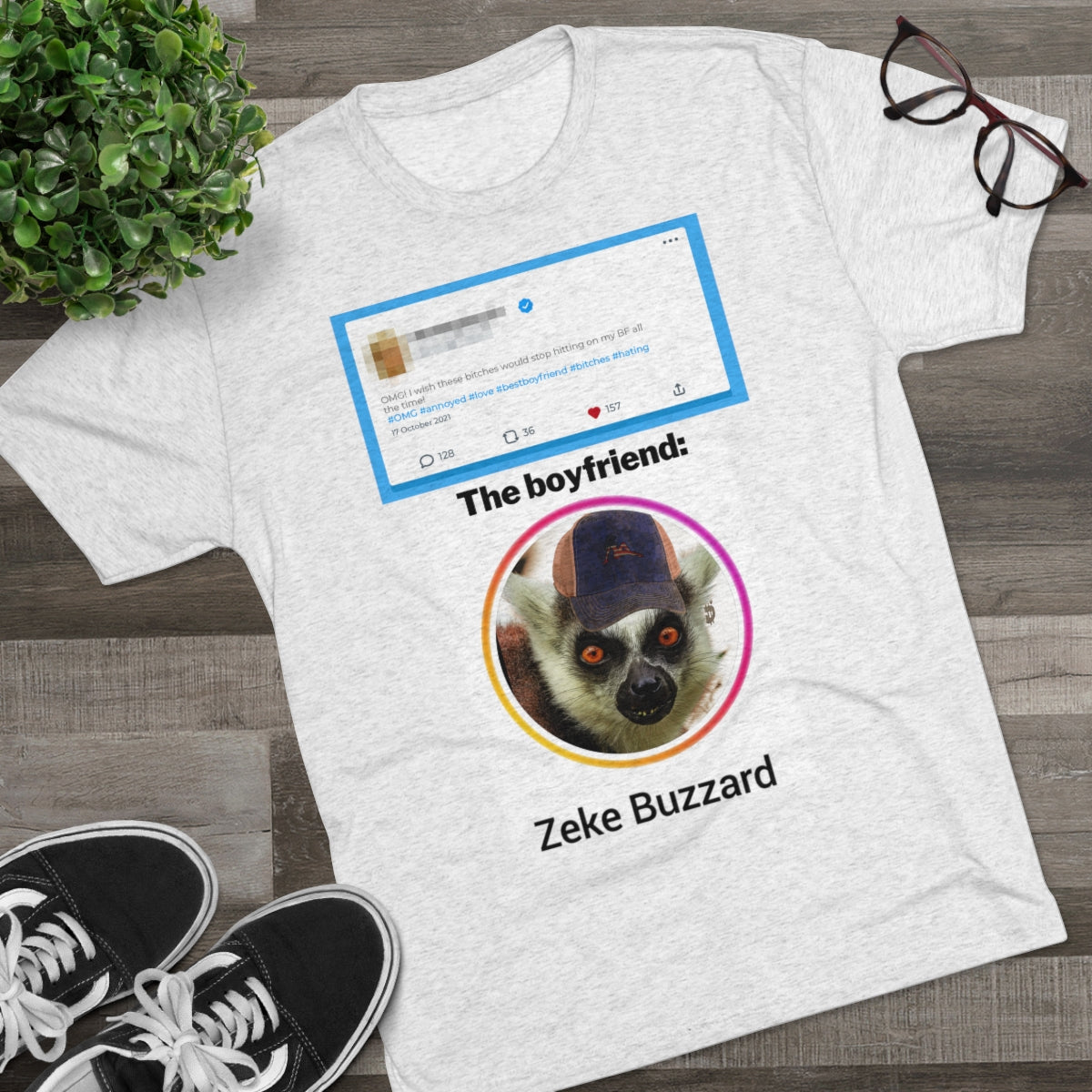 Precious Boyfriend Lemur Instagram Blast post- MenBrainStorm Tees