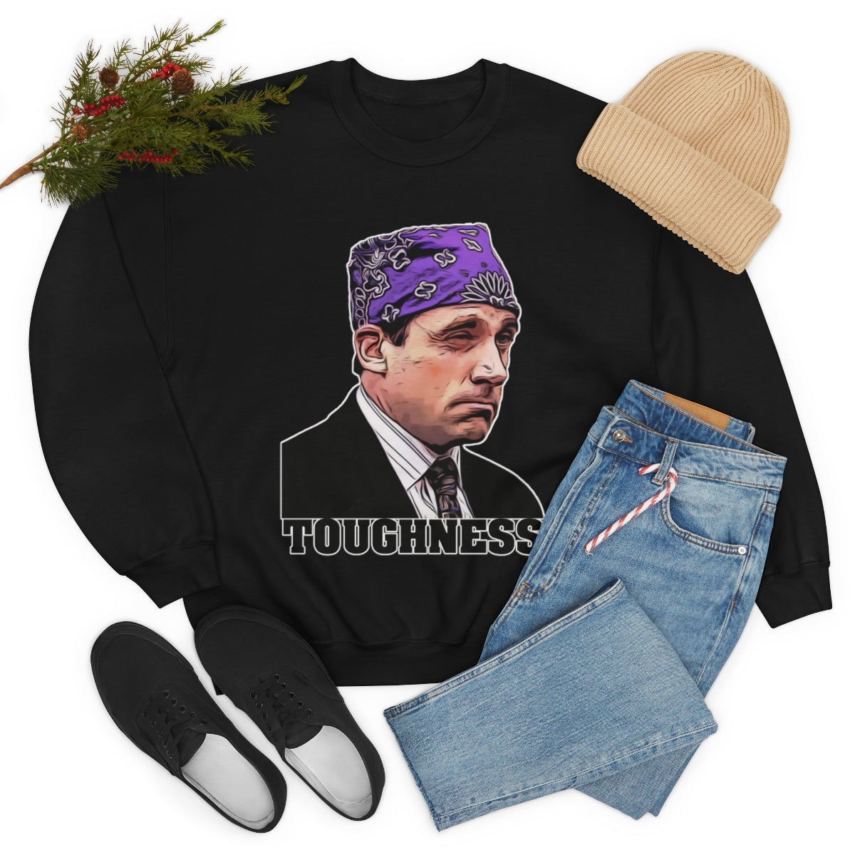 Toughness The Office "Prison Mike" - Unisex Heavy Blend™ Crewneck Sweatshirt