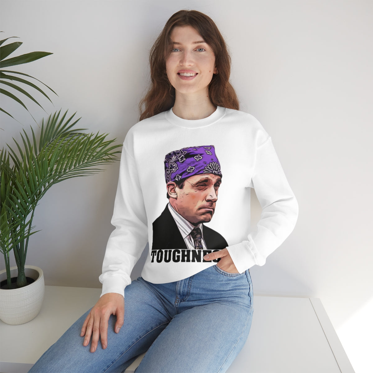 Toughness The Office "Prison Mike" - Unisex Heavy Blend™ Crewneck Sweatshirt