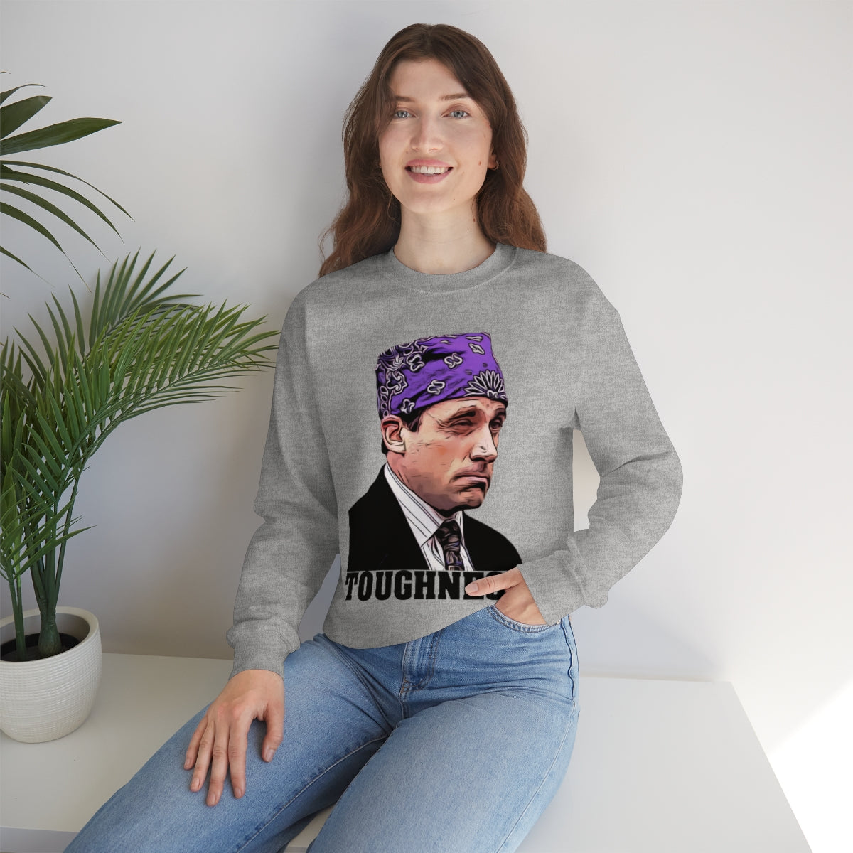 Toughness The Office "Prison Mike" - Unisex Heavy Blend™ Crewneck Sweatshirt