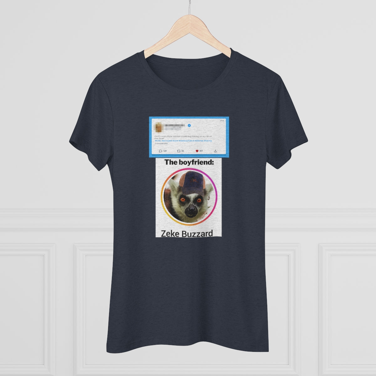 Precious Boyfriend Lemur Instagram Blast post- WomenBrainStorm Tees