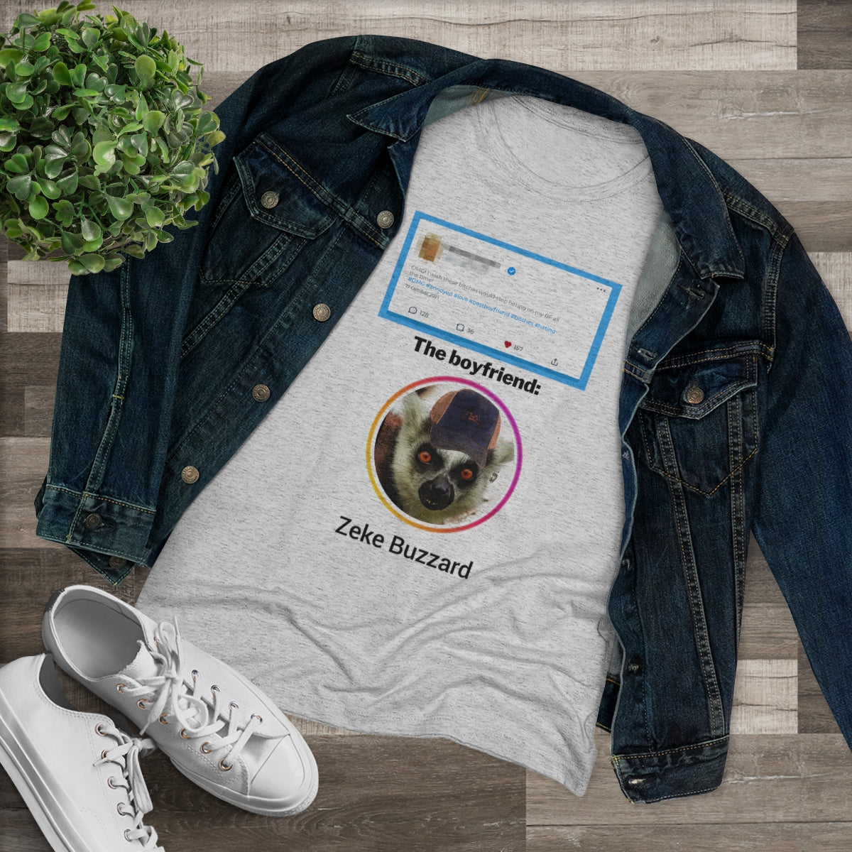 Precious Boyfriend Lemur Instagram Blast post- WomenBrainStorm Tees