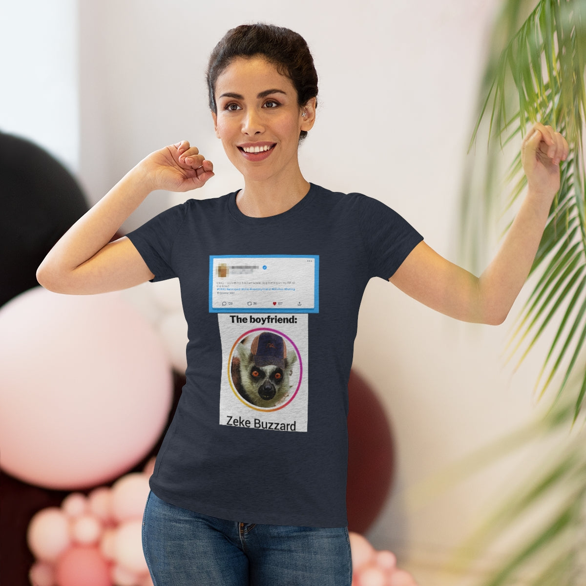 Precious Boyfriend Lemur Instagram Blast post- WomenBrainStorm Tees