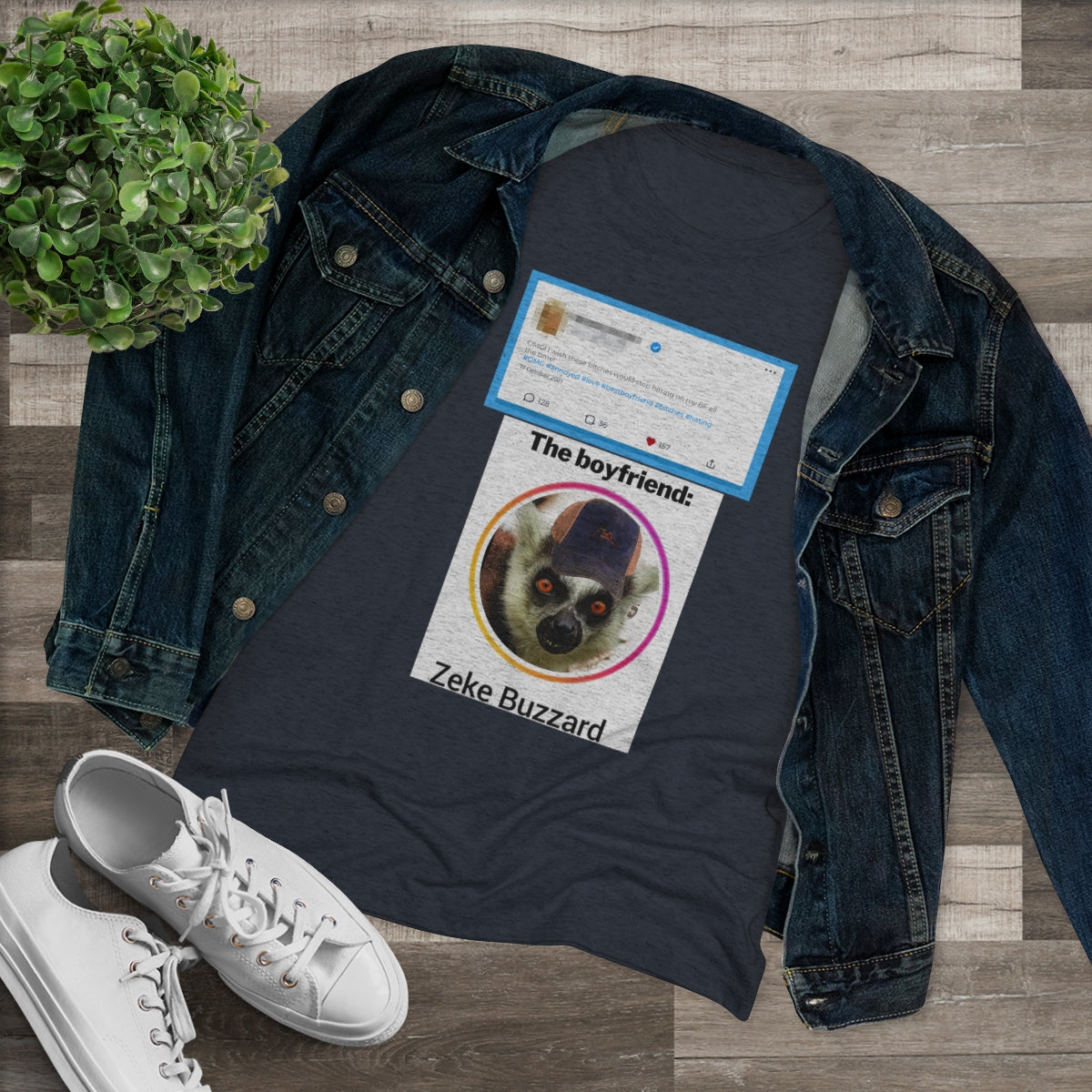 Precious Boyfriend Lemur Instagram Blast post- WomenBrainStorm Tees