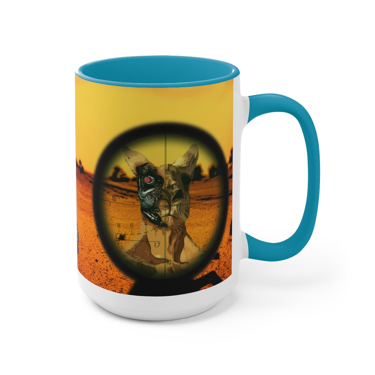 The Terminator Kangaroo aka "Terminaroo" Coffee Mugs, 15ozBrainStorm Tees