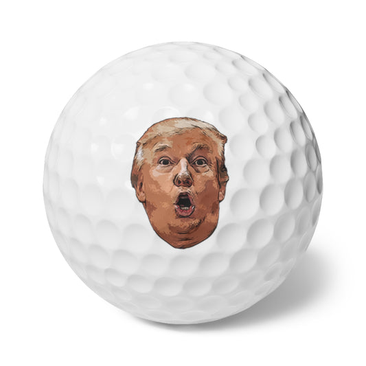 Tee'd Off Trump- Golf Balls, 6pcsBrainStorm Tees