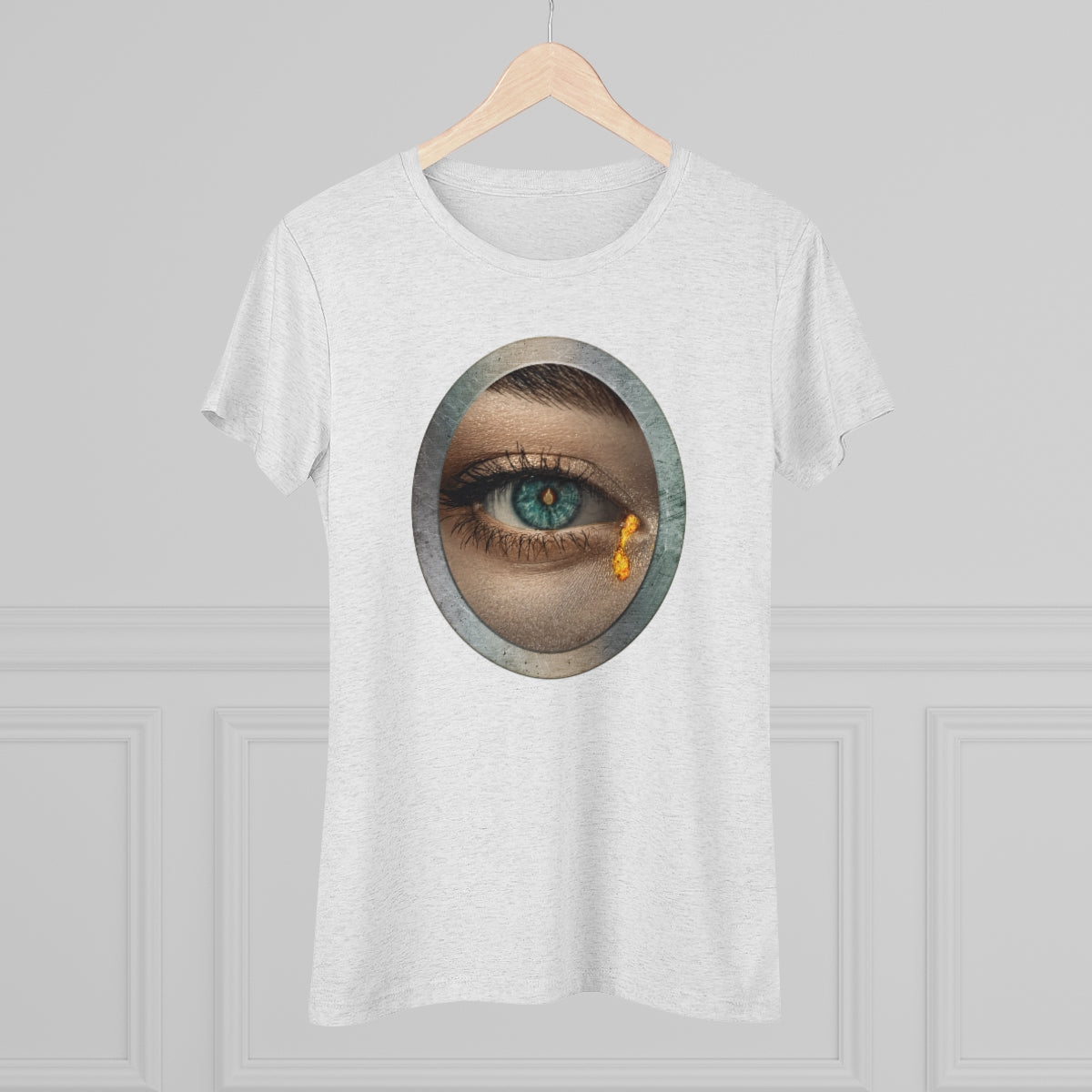 Middle Finger Eye is the Window to the Soul on fire- WomenBrainStorm Tees