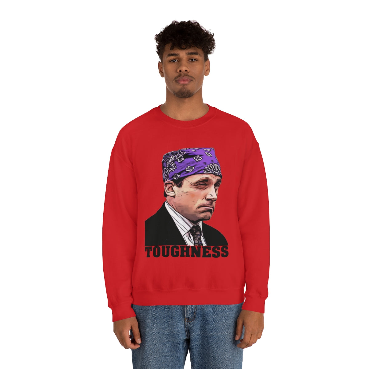 Toughness The Office "Prison Mike" - Unisex Heavy Blend™ Crewneck Sweatshirt