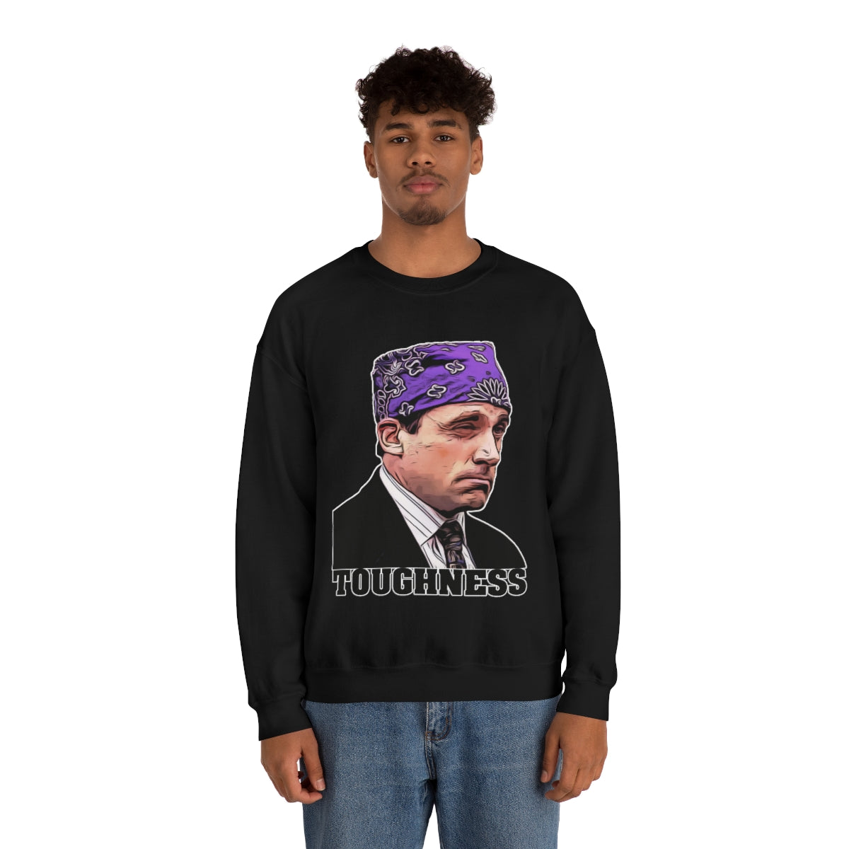 Toughness The Office "Prison Mike" - Unisex Heavy Blend™ Crewneck Sweatshirt