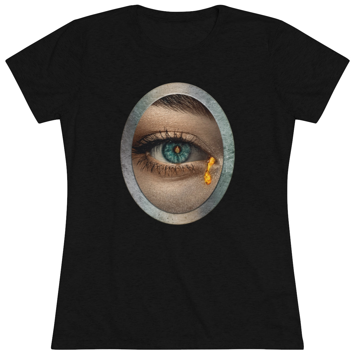 Middle Finger Eye is the Window to the Soul on fire- WomenBrainStorm Tees