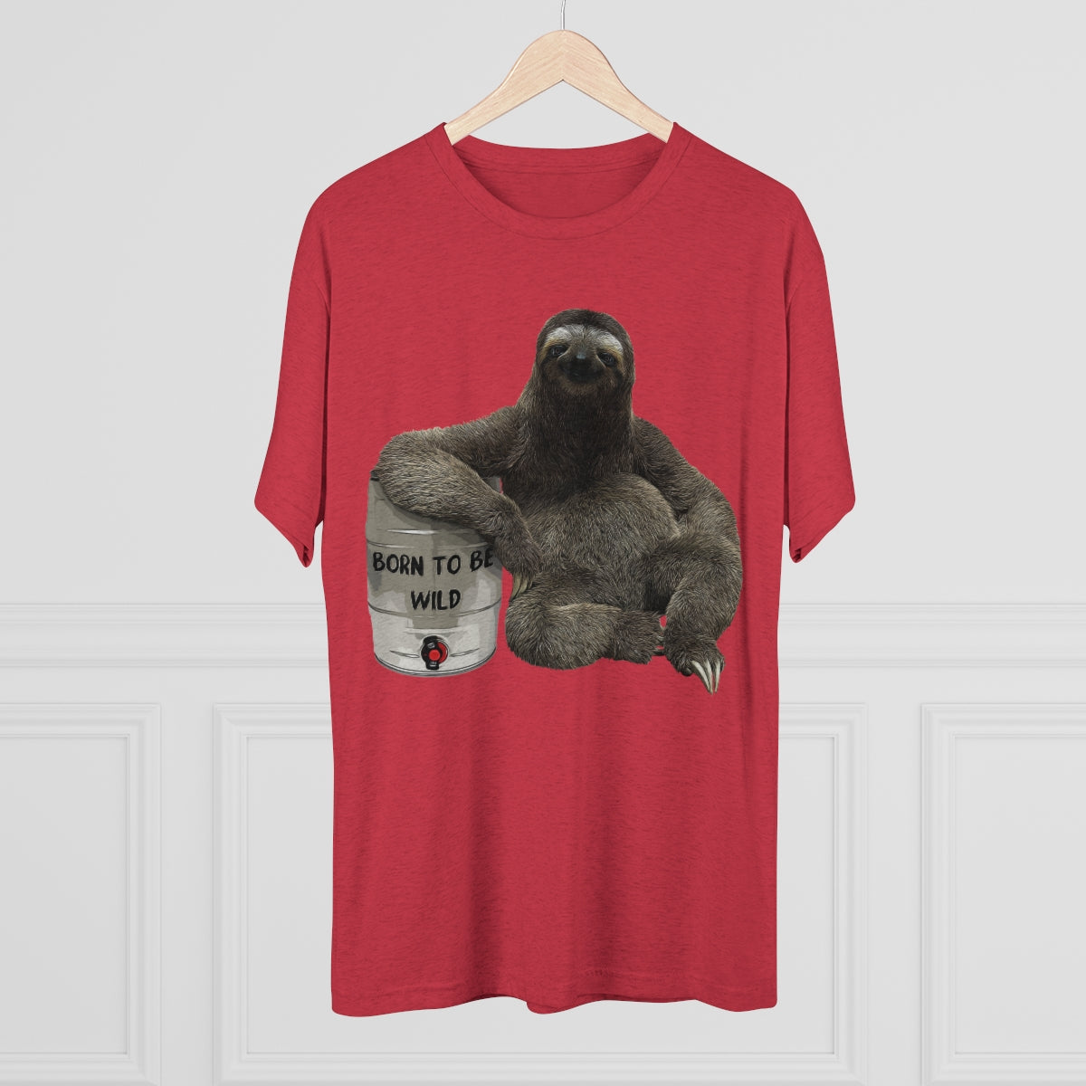 Born to be wild- Party Sloth with beer keg- Men