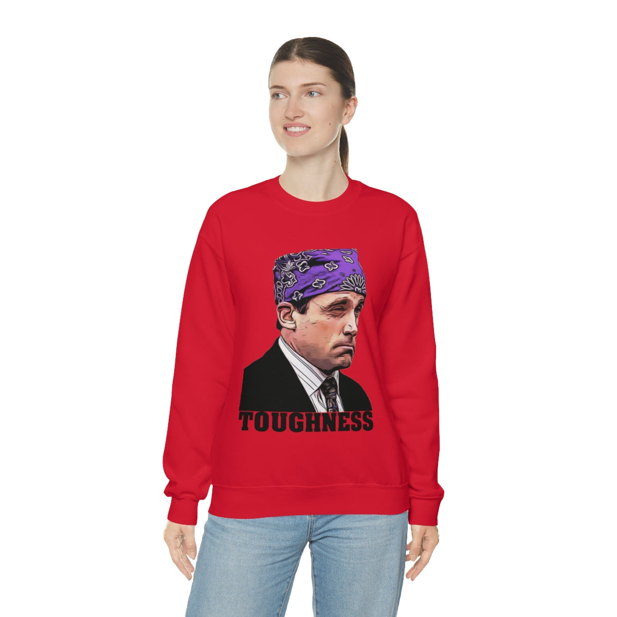 Toughness The Office "Prison Mike" - Unisex Heavy Blend™ Crewneck Sweatshirt