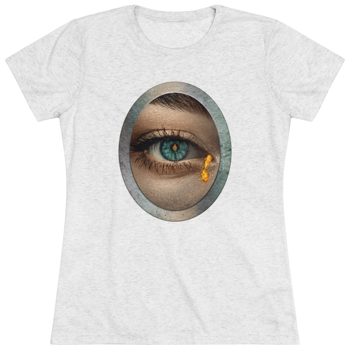 Middle Finger Eye is the Window to the Soul on fire- WomenBrainStorm Tees