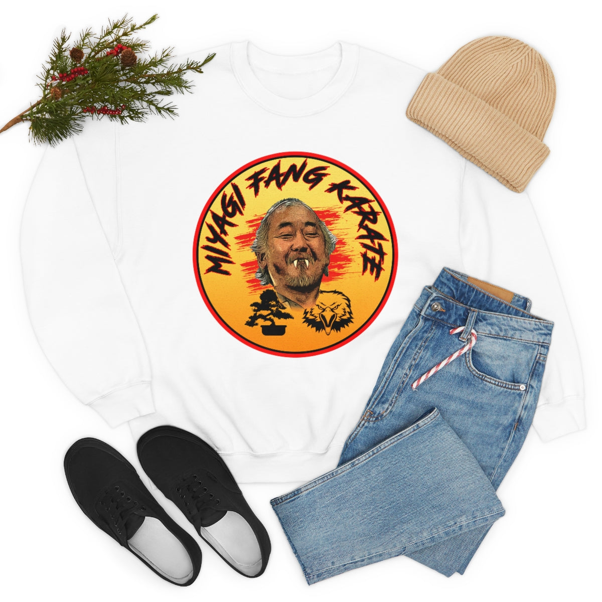 Mr. Myagi Fang - Cobra Kai - Unisex Heavy Blend™ Crewneck Sweatshirt