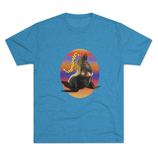 SumMermaid Sea Lion- MenBrainStorm Tees