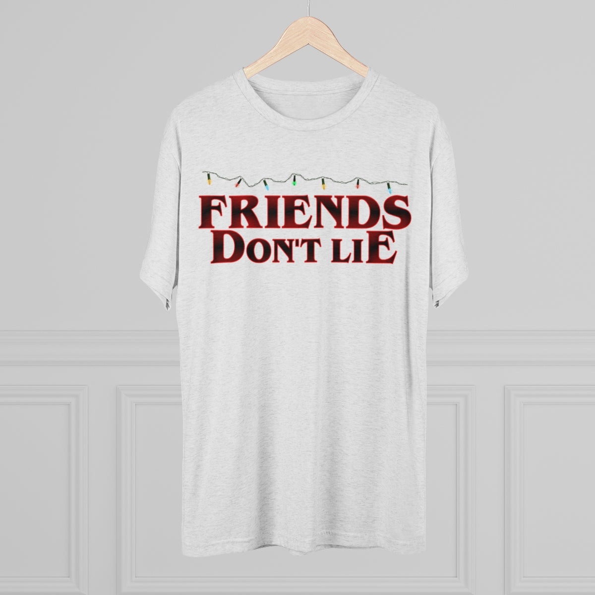 Friends Don't Lie Stranger Things Logo Style- MenBrainStorm Tees