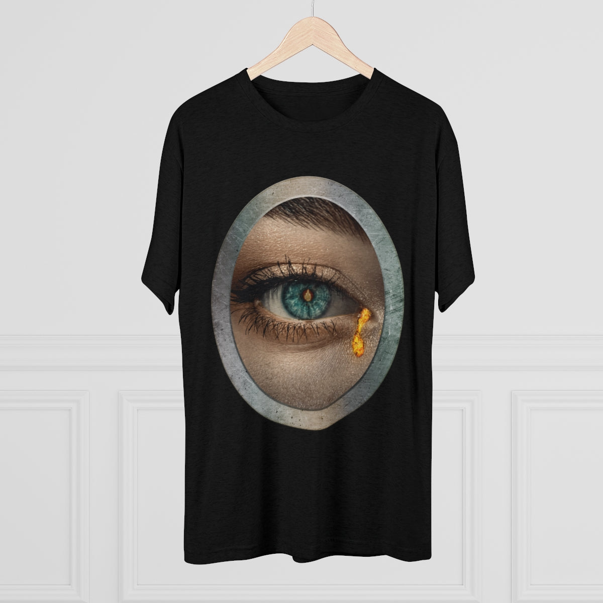 Middle Finger Eye is the Window to the Soul on fire -MenBrainStorm Tees