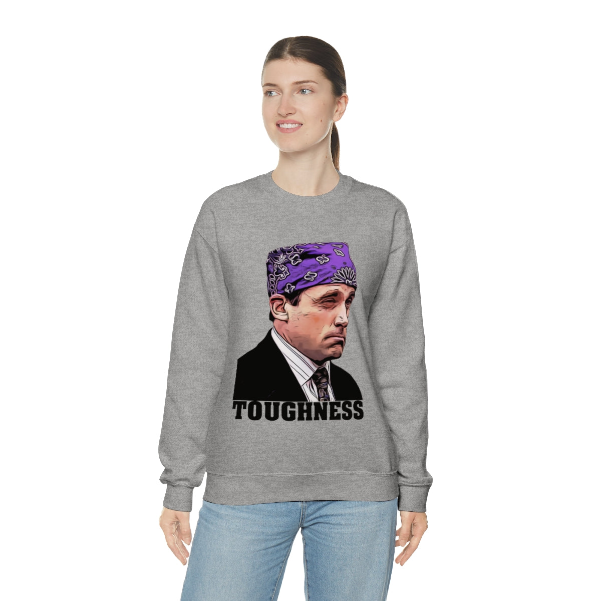 Toughness The Office "Prison Mike" - Unisex Heavy Blend™ Crewneck Sweatshirt