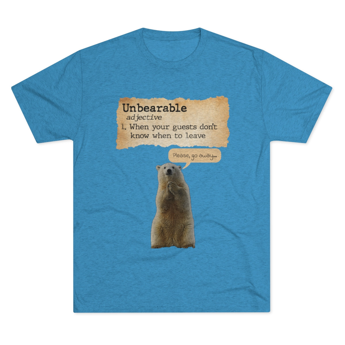 Unbearable Definition- Introverted Polar Bear- MenBrainStorm Tees