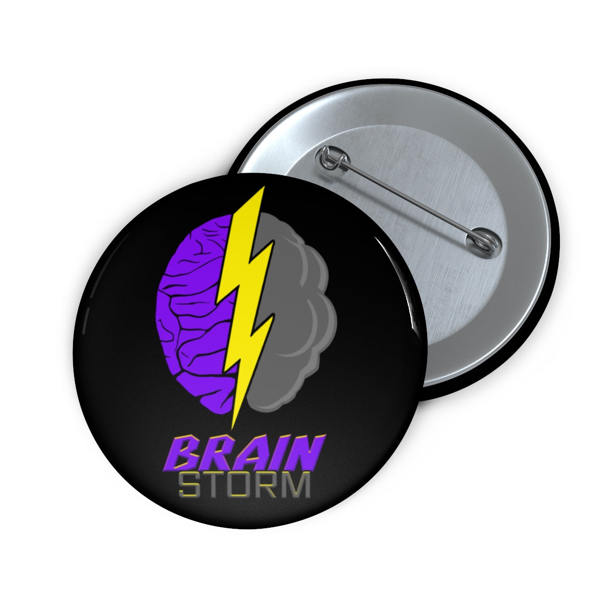 BrainStorm Branded Logo- Custom Pin ButtonBrainStorm Tees