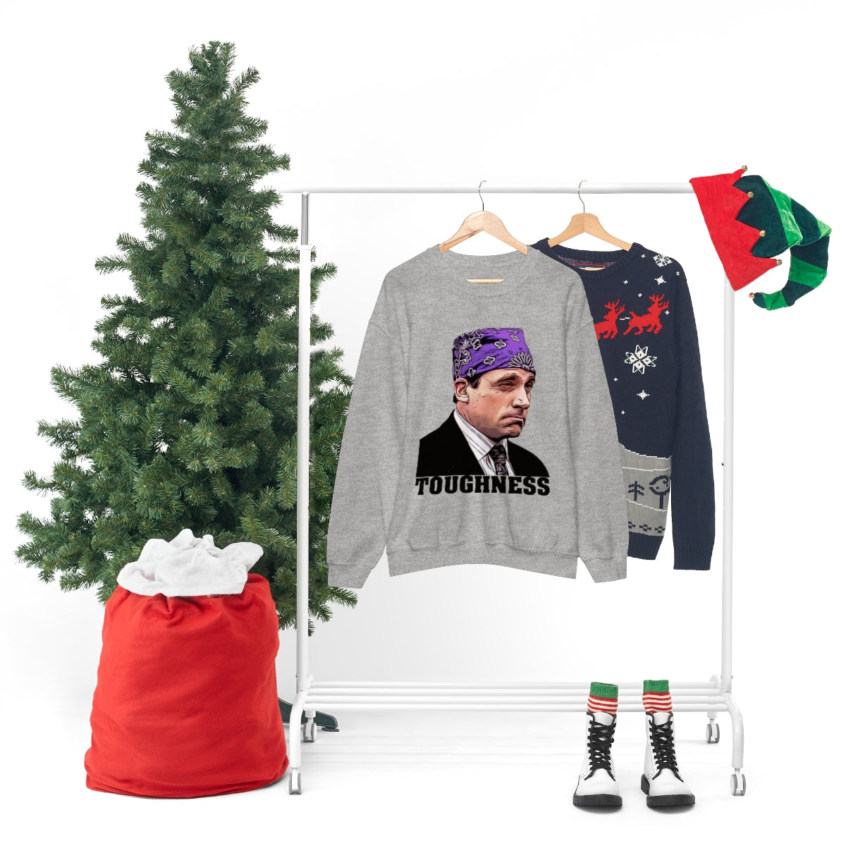 Toughness The Office "Prison Mike" - Unisex Heavy Blend™ Crewneck Sweatshirt