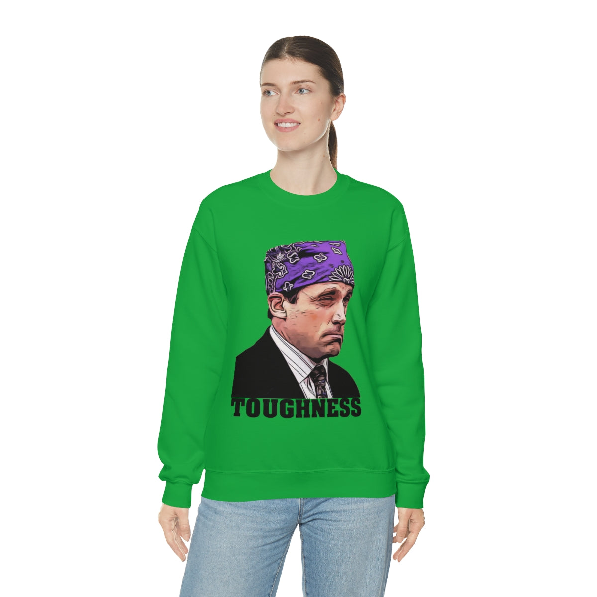 Toughness The Office "Prison Mike" - Unisex Heavy Blend™ Crewneck Sweatshirt