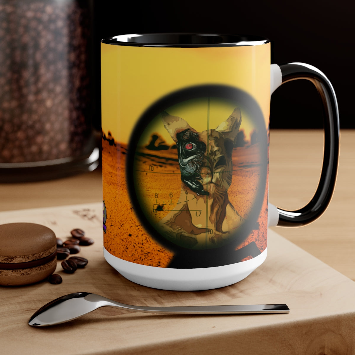 The Terminator Kangaroo aka "Terminaroo" Coffee Mugs, 15ozBrainStorm Tees