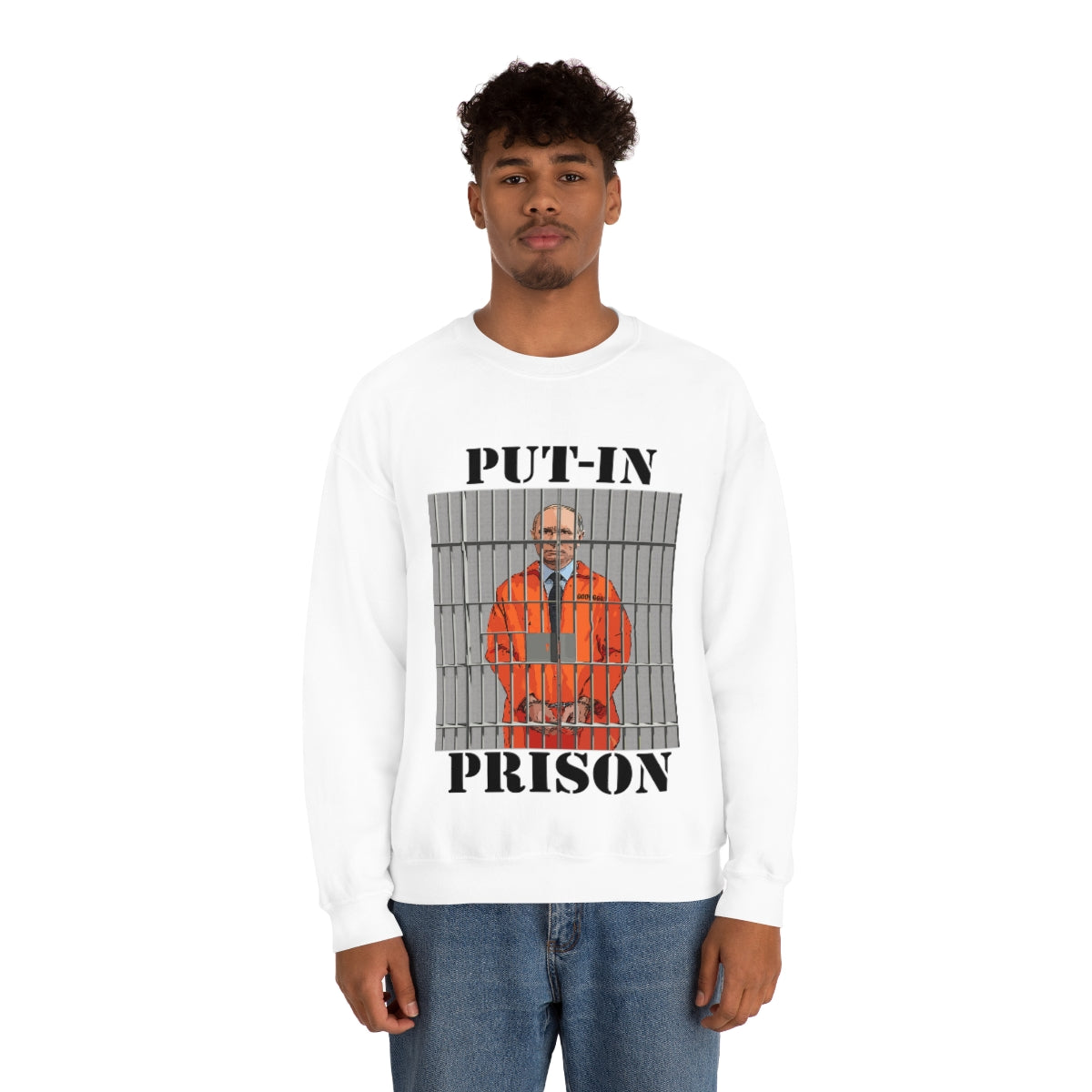 Put-in Prison- Put Putin in Prison- Unisex Heavy Blend™ Crewneck SweatBrainStorm Tees