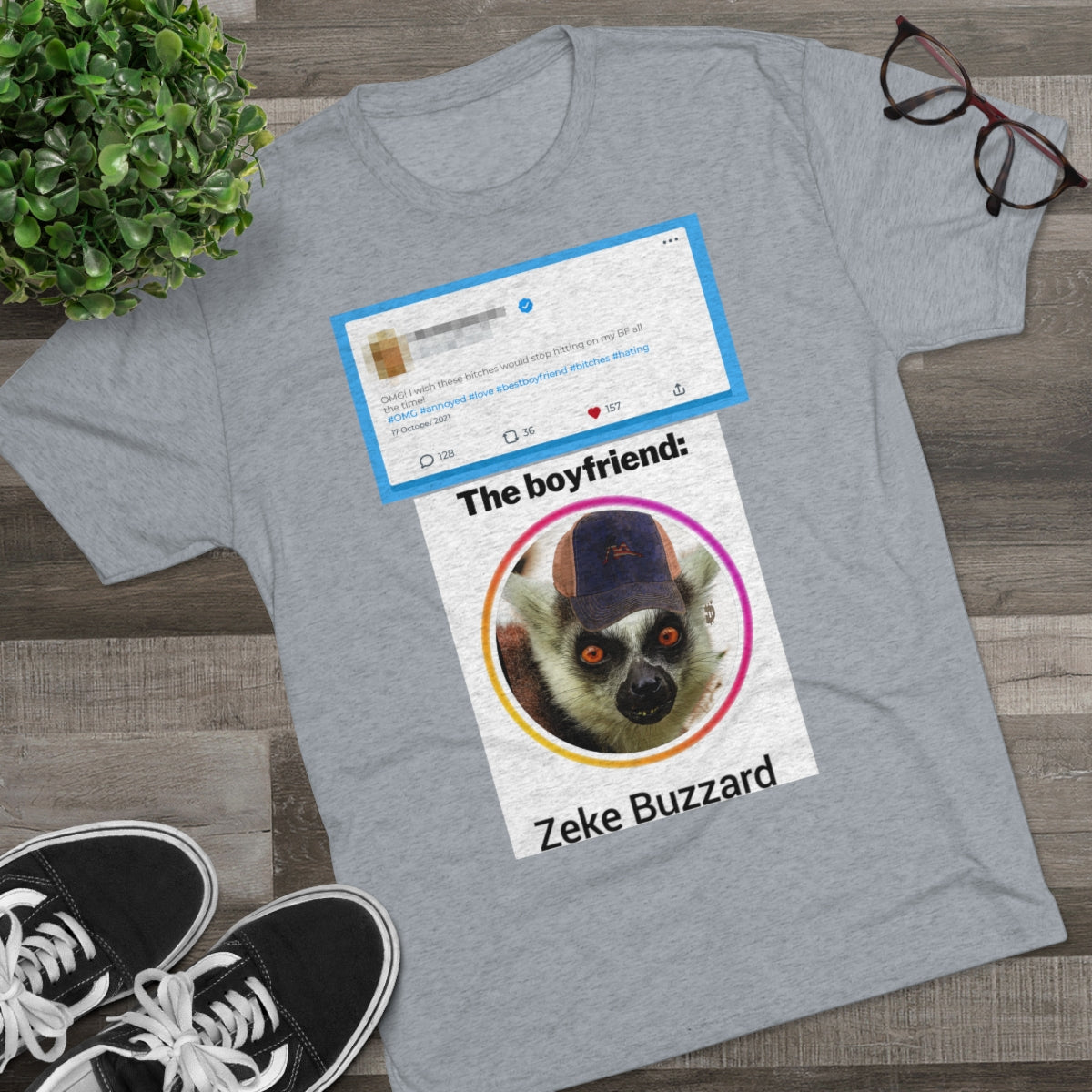 Precious Boyfriend Lemur Instagram Blast post- MenBrainStorm Tees