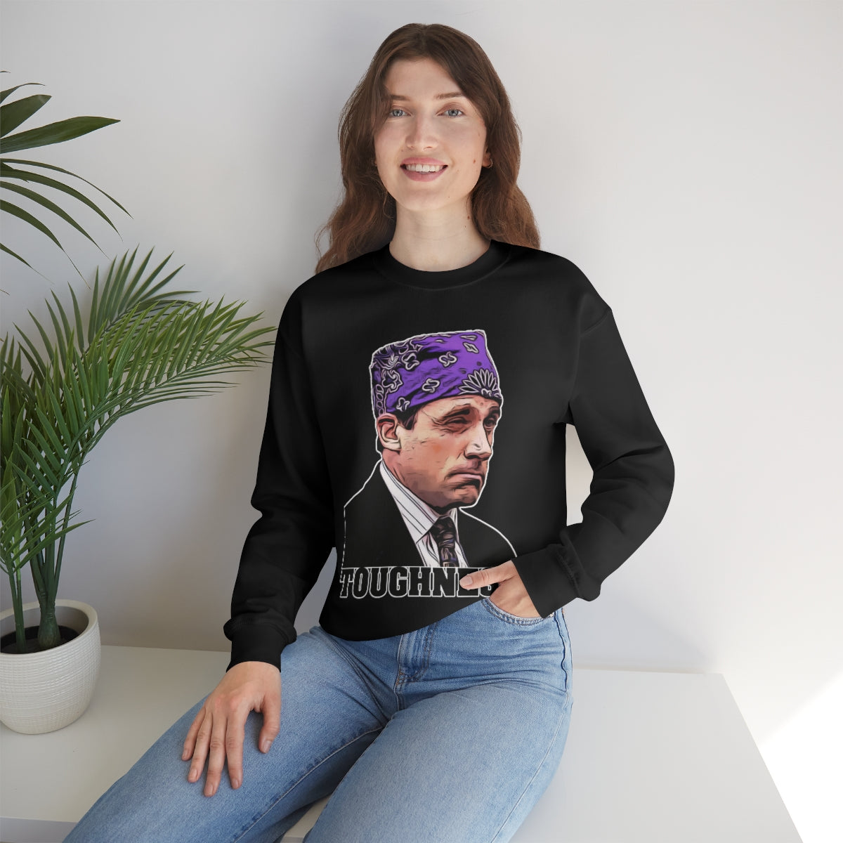 Toughness The Office "Prison Mike" - Unisex Heavy Blend™ Crewneck Sweatshirt