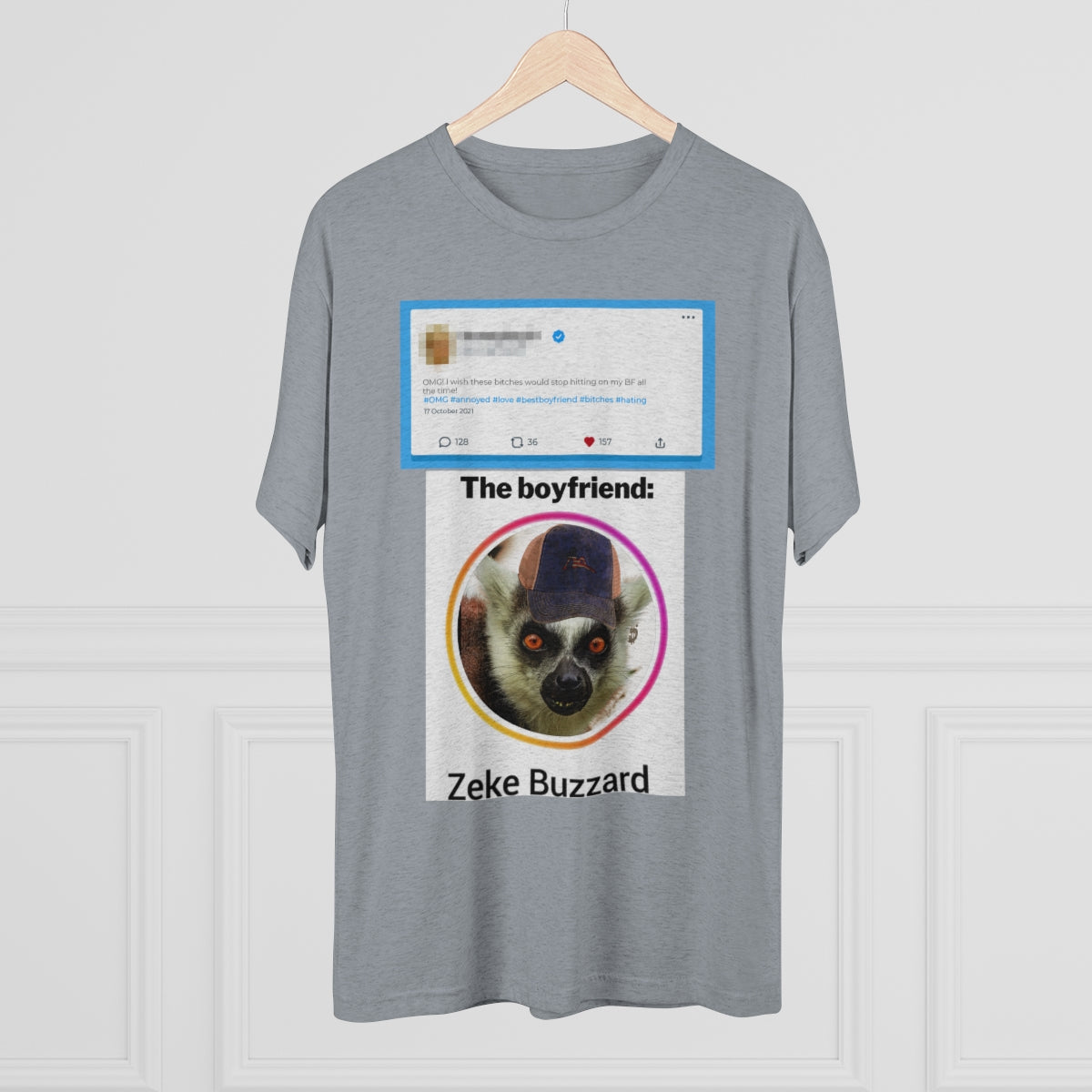 Precious Boyfriend Lemur Instagram Blast post- MenBrainStorm Tees