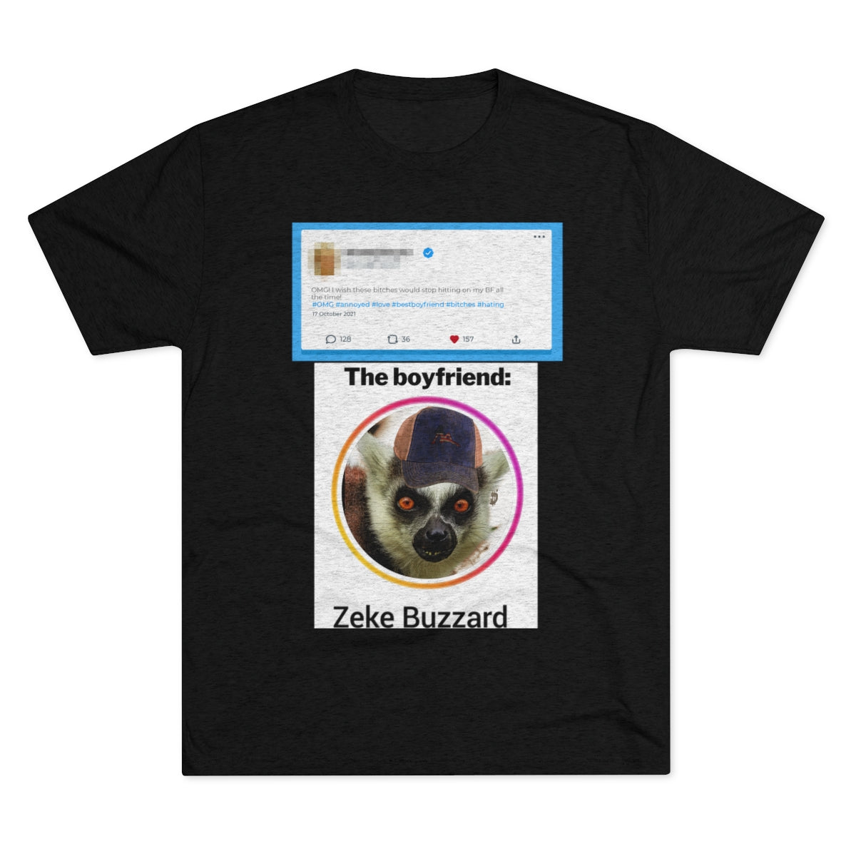 Precious Boyfriend Lemur Instagram Blast post- MenBrainStorm Tees