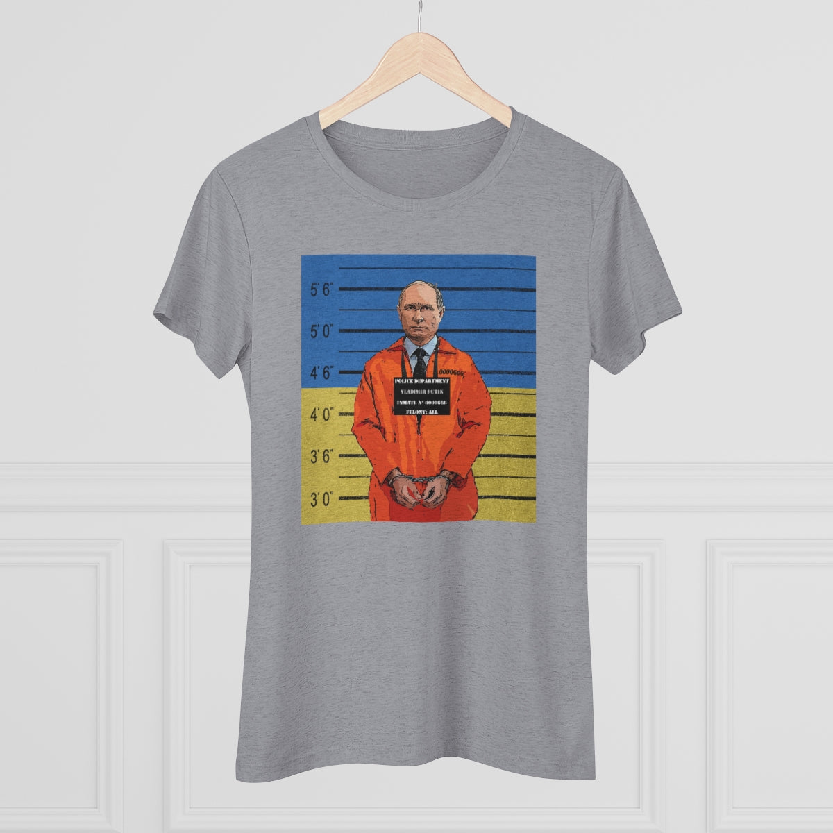 Putin Mugshot Ukraine- Women - BrainStorm Tees - T-Shirt