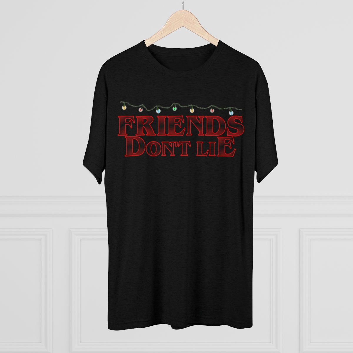 Friends Don't Lie Stranger Things Logo Style- MenBrainStorm Tees