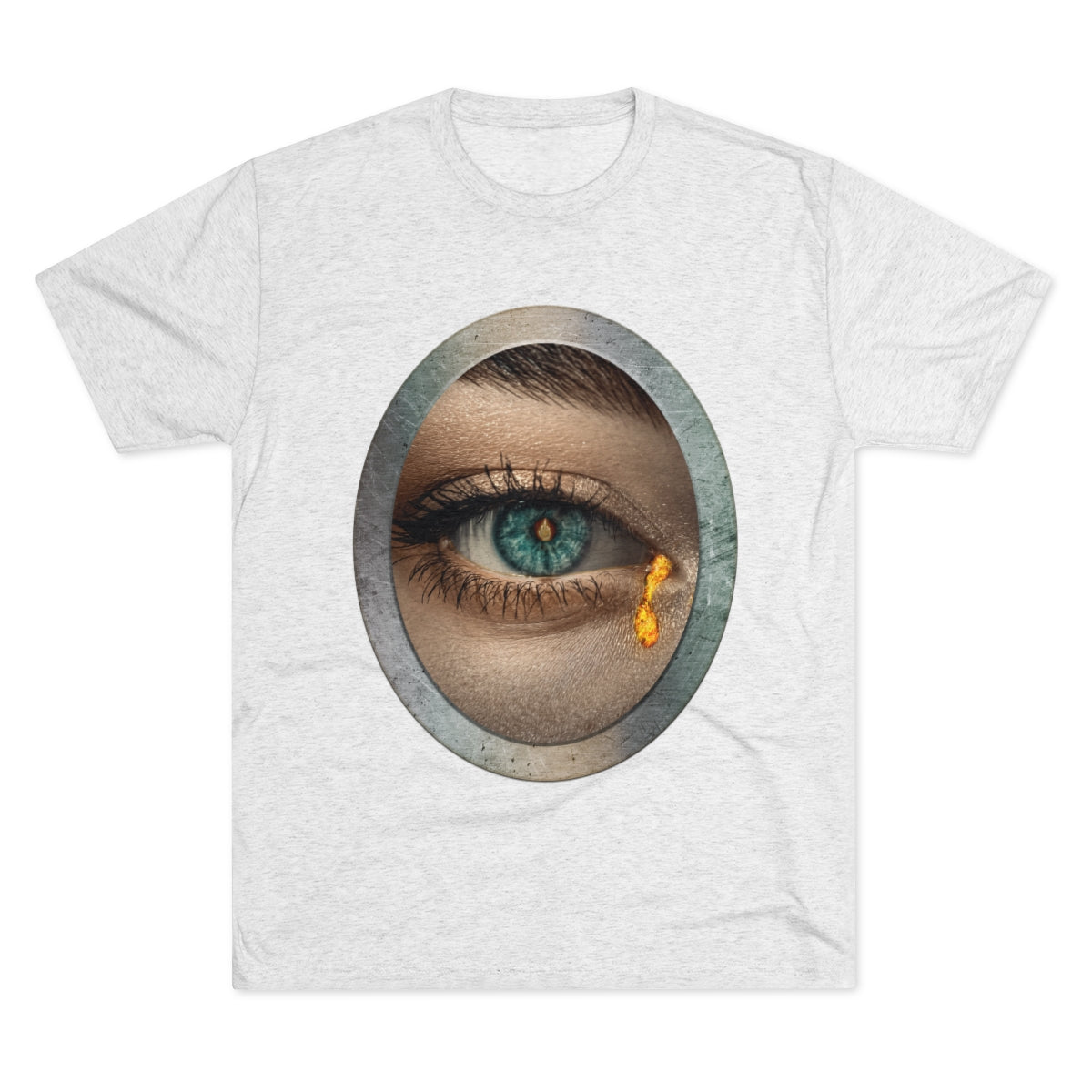 Middle Finger Eye is the Window to the Soul on fire -MenBrainStorm Tees