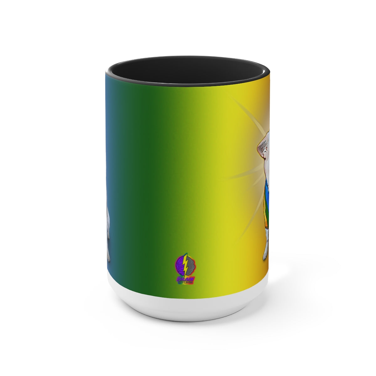 Toby the Chihuahua Rainbow Pride Mugs, 15ozBrainStorm Tees