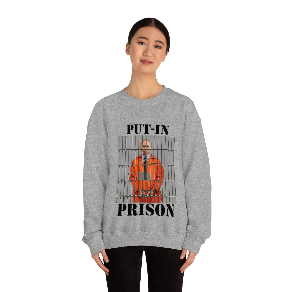 Put-in Prison- Put Putin in Prison- Unisex Heavy Blend™ Crewneck SweatBrainStorm Tees